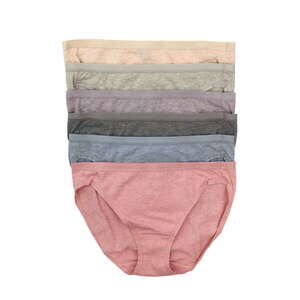 Felina Organic Cotton Bikini 6-Pack Size SmallSandalwood / Small